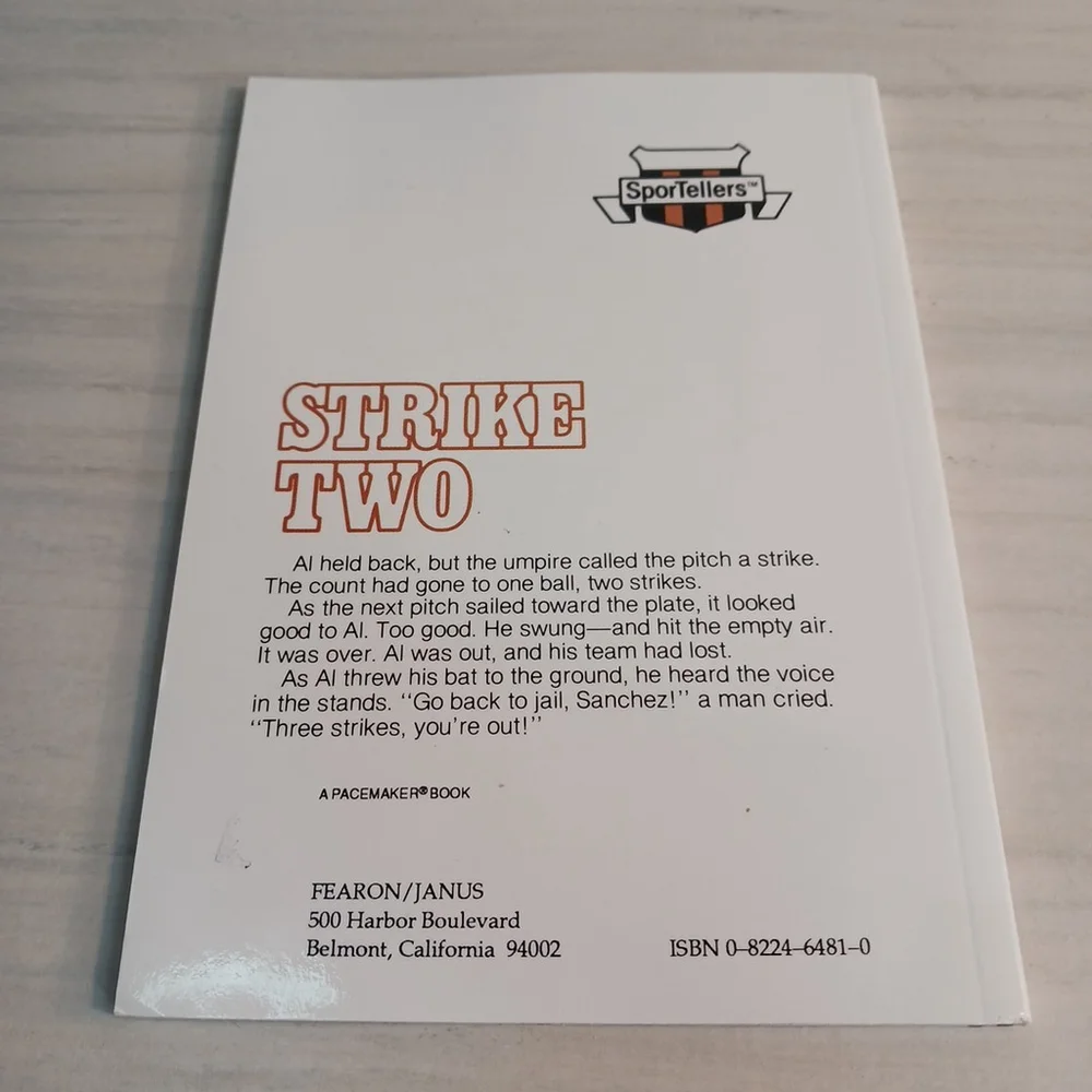 George Shea Strike Two Paperback 1981 Baseball SporTellers Fiction